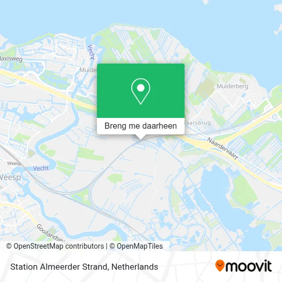 Station Almeerder Strand kaart