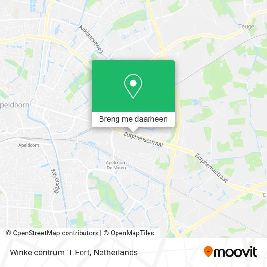 Winkelcentrum 'T Fort kaart