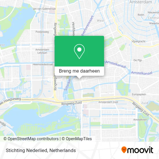 Stichting Nederlied kaart