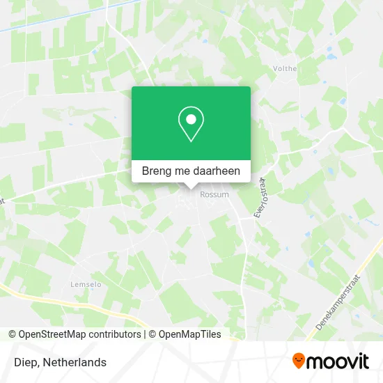 Diep kaart