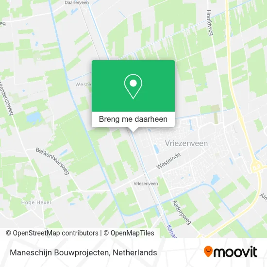 Maneschijn Bouwprojecten kaart