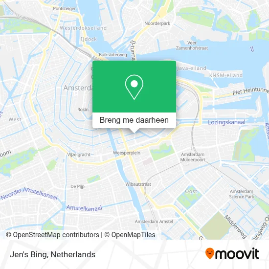 Jen's Bing kaart