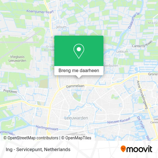 Ing - Servicepunt kaart