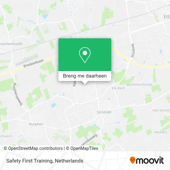 Safety First Training kaart