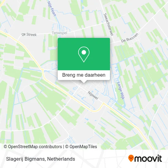 Slagerij Bigmans kaart