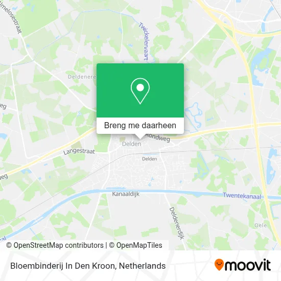 Bloembinderij In Den Kroon kaart