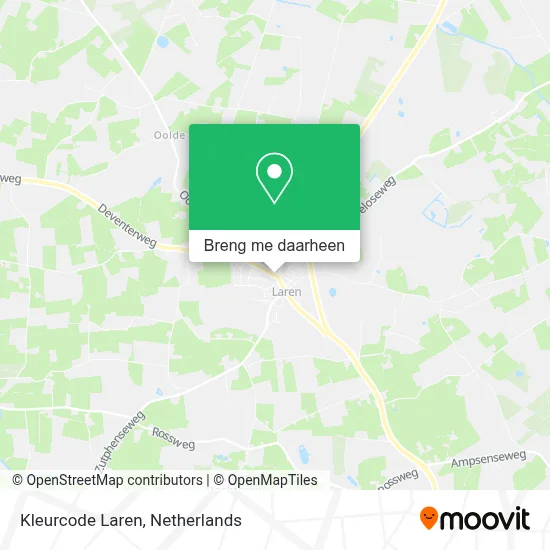 Kleurcode Laren kaart