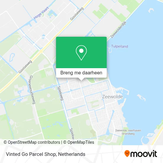 Vinted Go Parcel Shop kaart