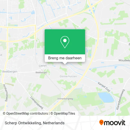 Scherp Ontwikkeling kaart