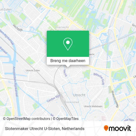 Slotenmaker Utrecht U-Sloten kaart