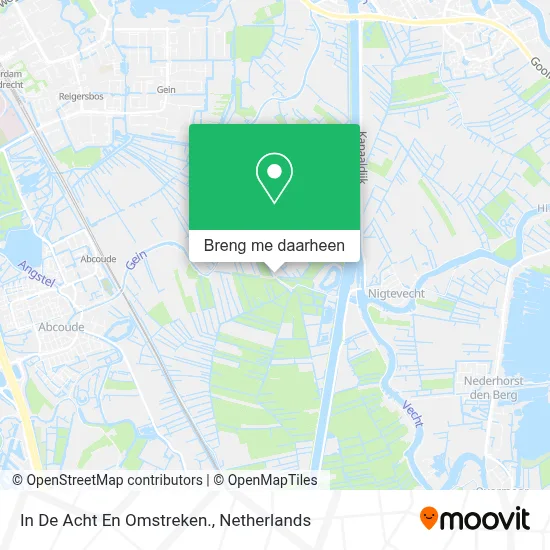 In De Acht En Omstreken. kaart