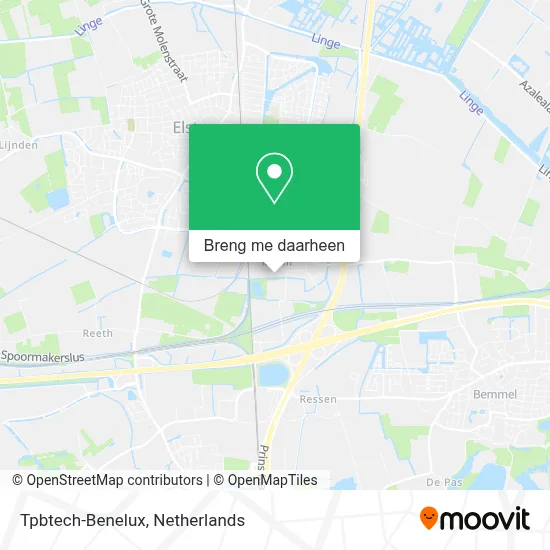 Tpbtech-Benelux kaart