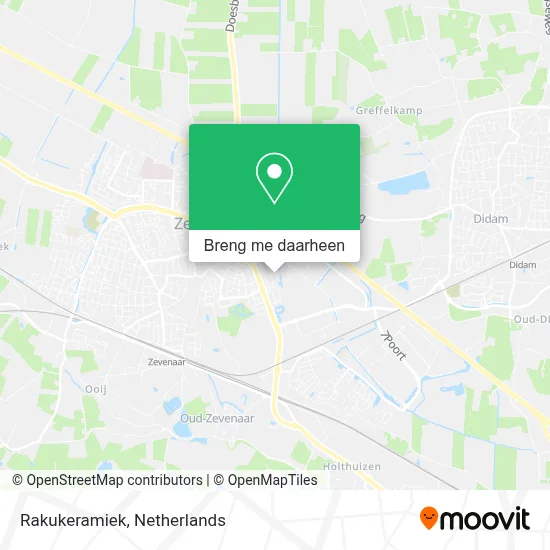 Rakukeramiek kaart