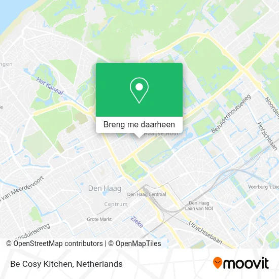 Be Cosy Kitchen kaart