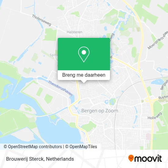 Brouwerij Sterck kaart