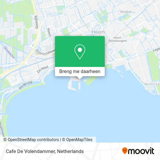 Cafe De Volendammer kaart