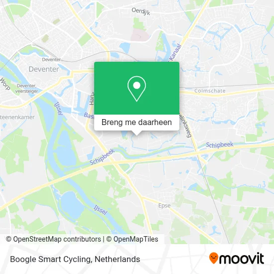 Boogle Smart Cycling kaart
