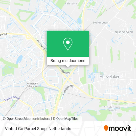 Vinted Go Parcel Shop kaart