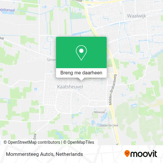Mommersteeg Auto's kaart