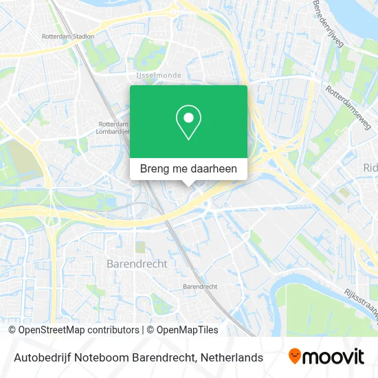 Autobedrijf Noteboom Barendrecht kaart