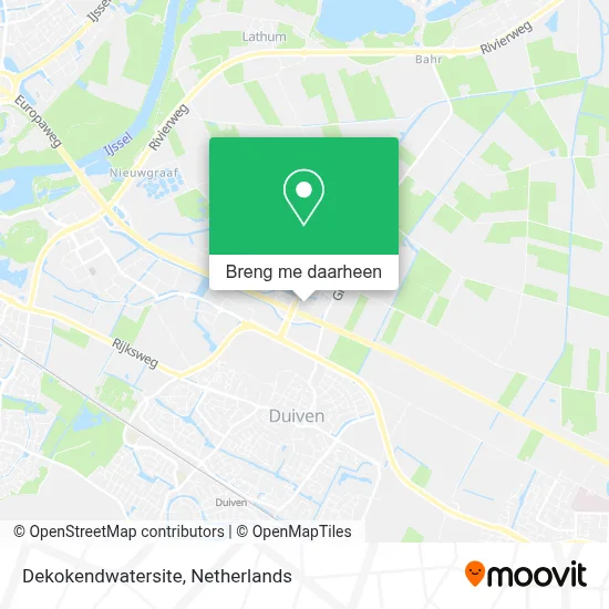 Dekokendwatersite kaart