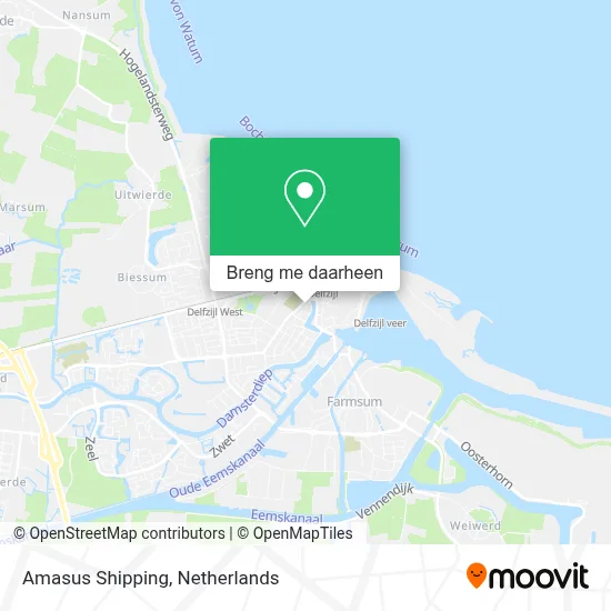 Amasus Shipping kaart