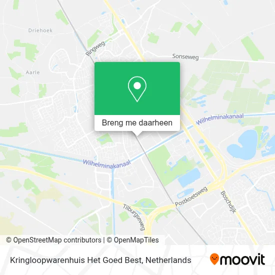 Kringloopwarenhuis Het Goed Best kaart