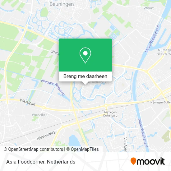 Asia Foodcorner kaart