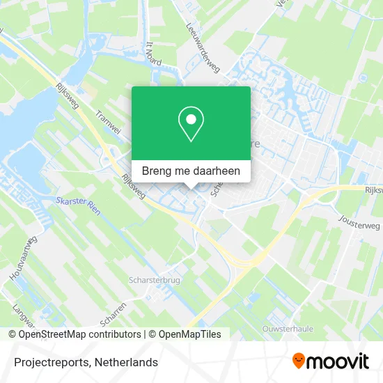 Projectreports kaart