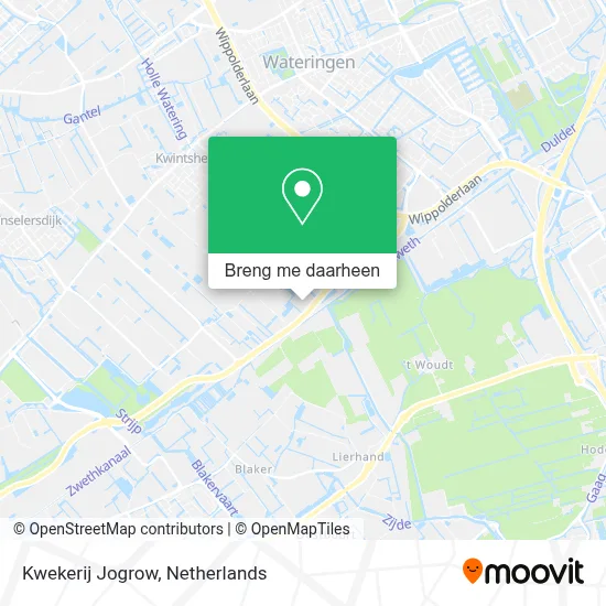 Kwekerij Jogrow kaart
