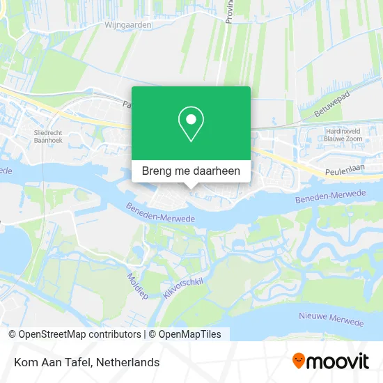 Kom Aan Tafel kaart