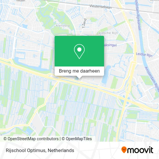 Rijschool Optimus kaart