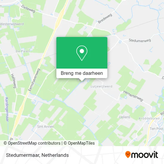 Stedumermaar kaart