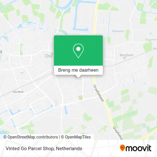 Vinted Go Parcel Shop kaart