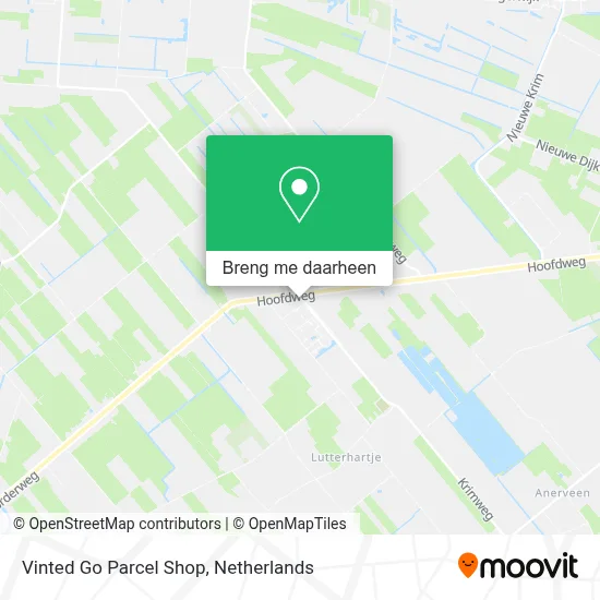 Vinted Go Parcel Shop kaart
