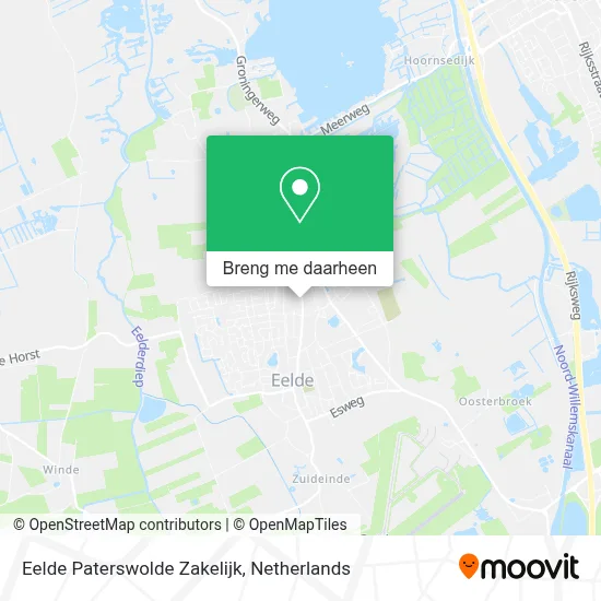 Eelde Paterswolde Zakelijk kaart