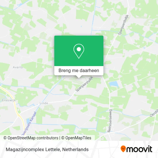 Magazijncomplex Lettele kaart