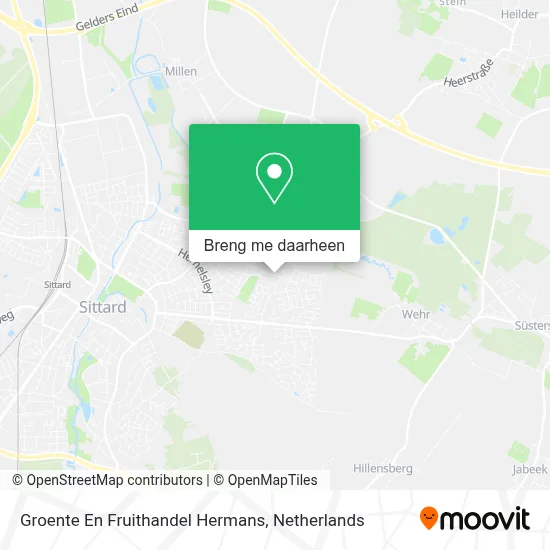 Groente En Fruithandel Hermans kaart