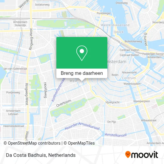 Da Costa Badhuis kaart