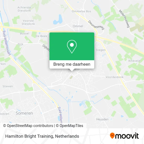 Hamilton Bright Training kaart