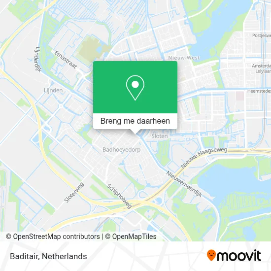 Baditair kaart