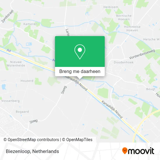 Biezenloop kaart