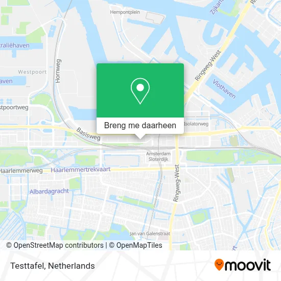 Testtafel kaart