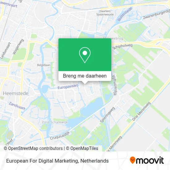 European For Digital Marketing kaart