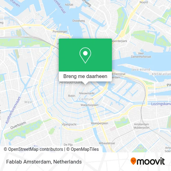 Fablab Amsterdam kaart