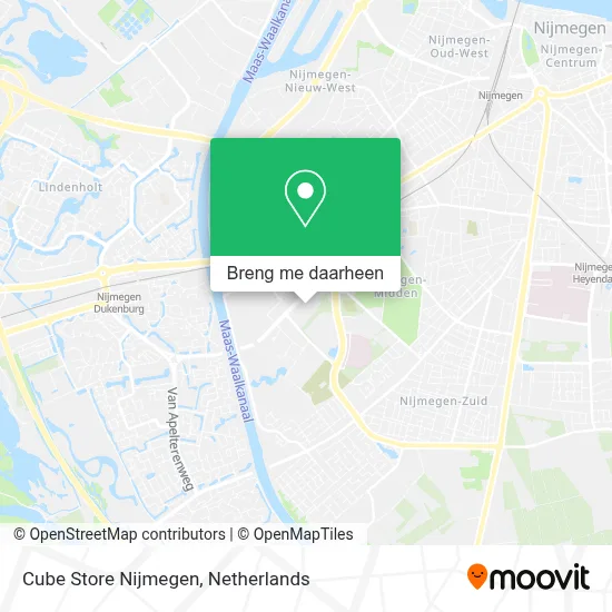 Cube Store Nijmegen kaart