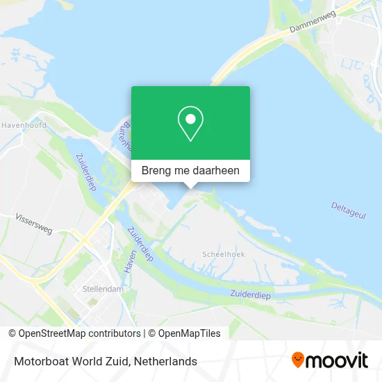 Motorboat World Zuid kaart