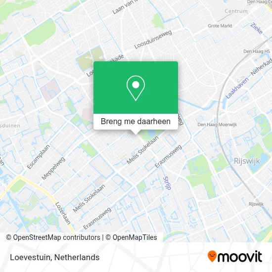 Loevestuin kaart