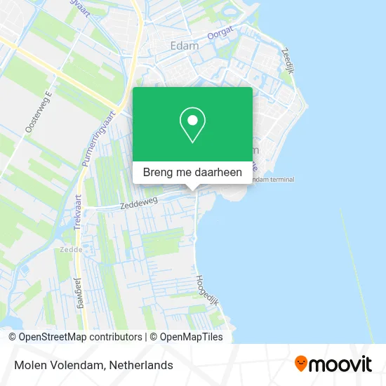 Molen Volendam kaart