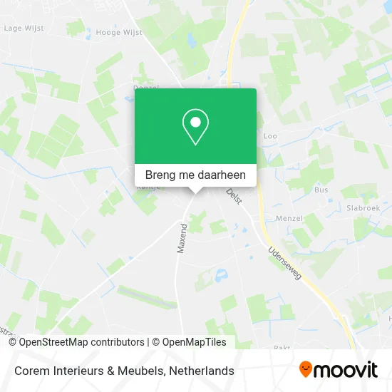 Corem Interieurs & Meubels kaart